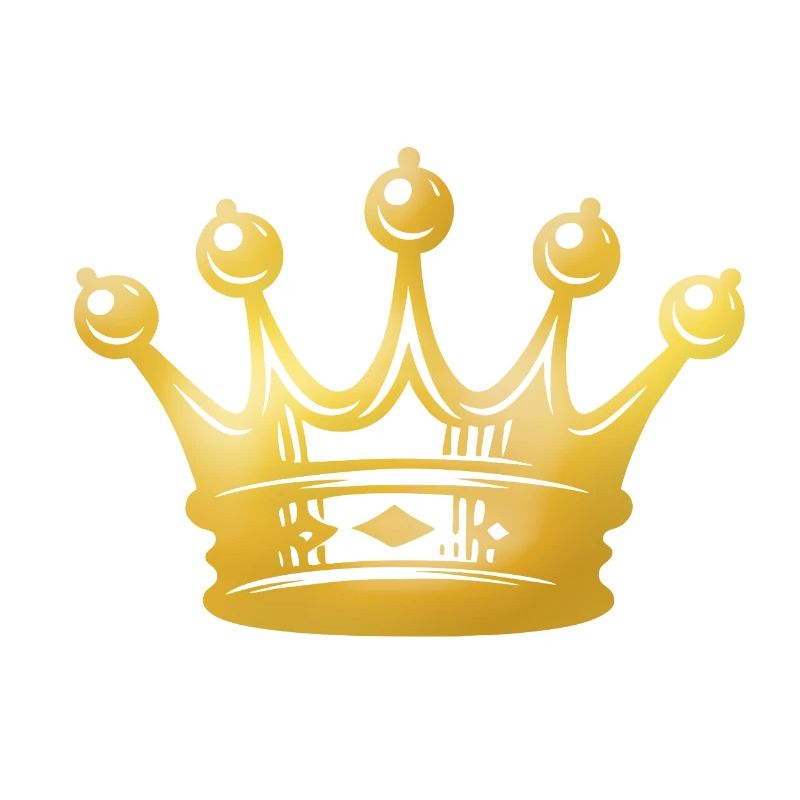 Gold Crown Silhouette
