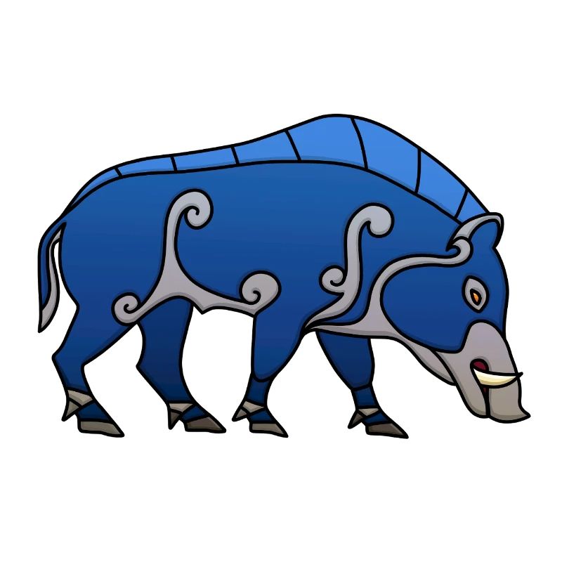Sanglier picte