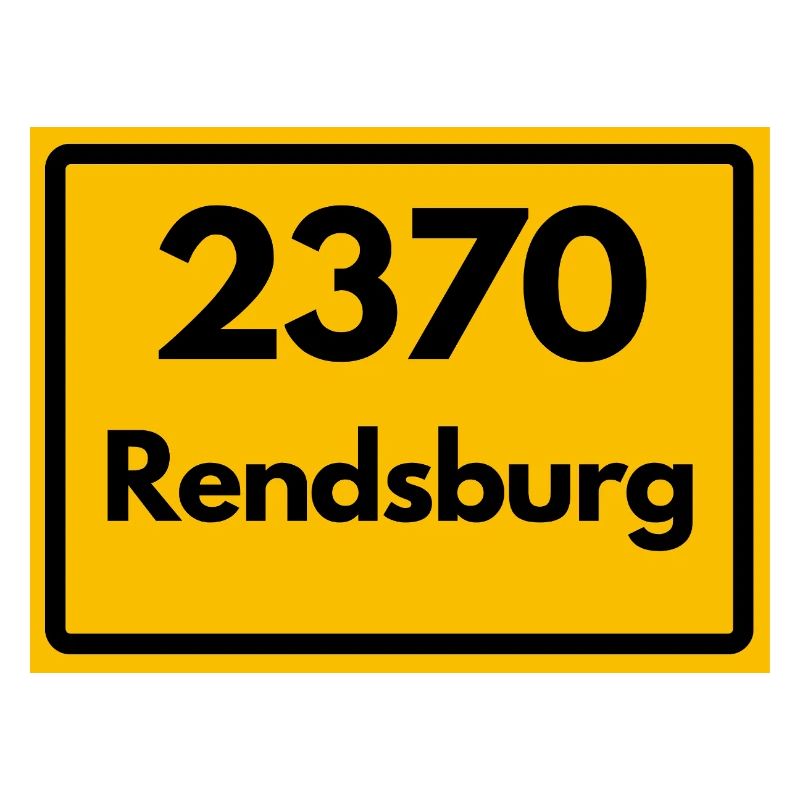 ANCIEN CODE POSTAL RETRO 2370 RENDSBURG – FJORD