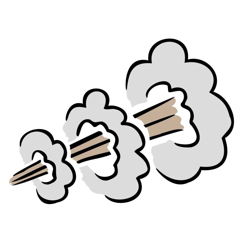 Loud Fart Explosion Funny Toilet Humor Comic Cloud