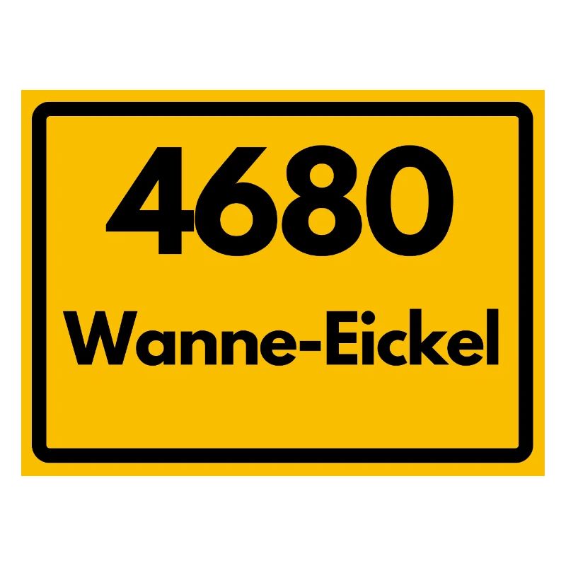 ALTE POSTLEITZAHL PLZ RETRO 4680 WANNE-EICKEL NRW