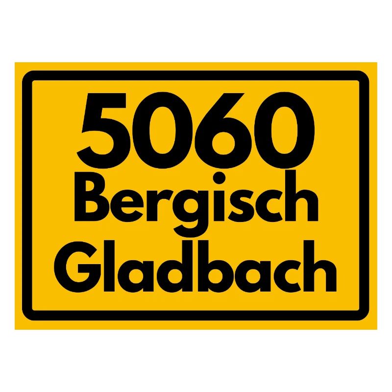 ALTE POSTLEITZAHL PLZ RETRO 5060 BERGISCH GLADBAC