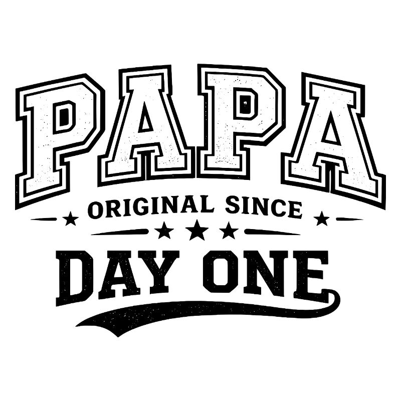 Dad College Statement in Vintage Lettering