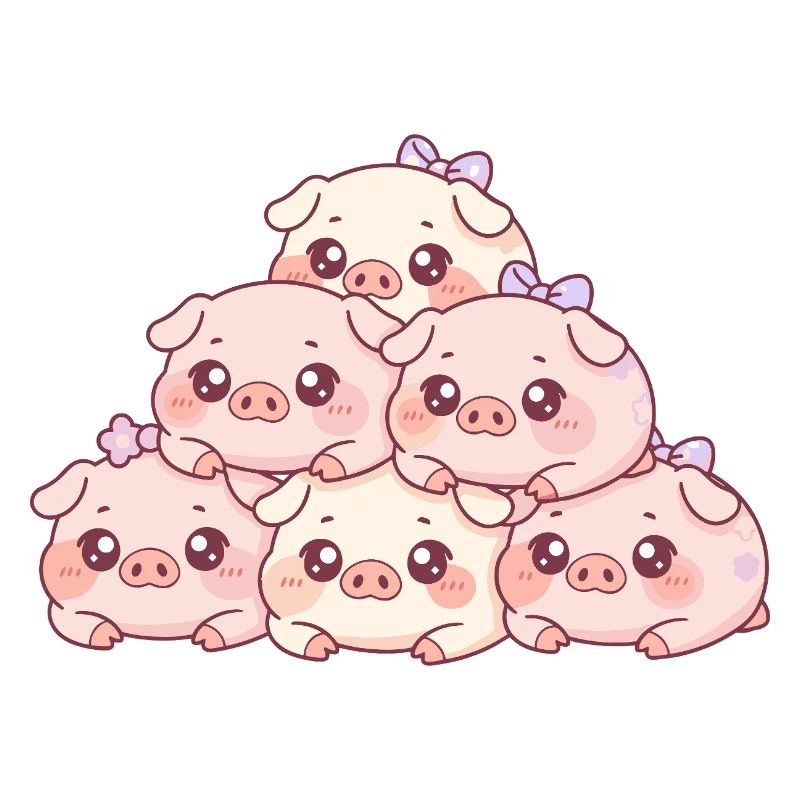 Pyramide de cochons câlins