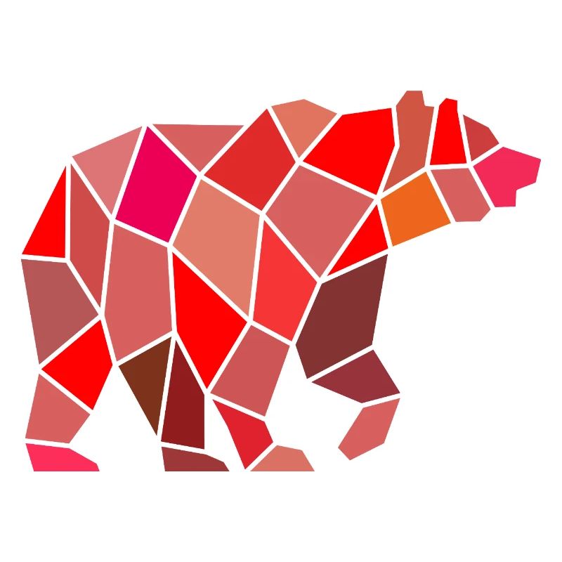 Ours géométrique dans la mosaïque