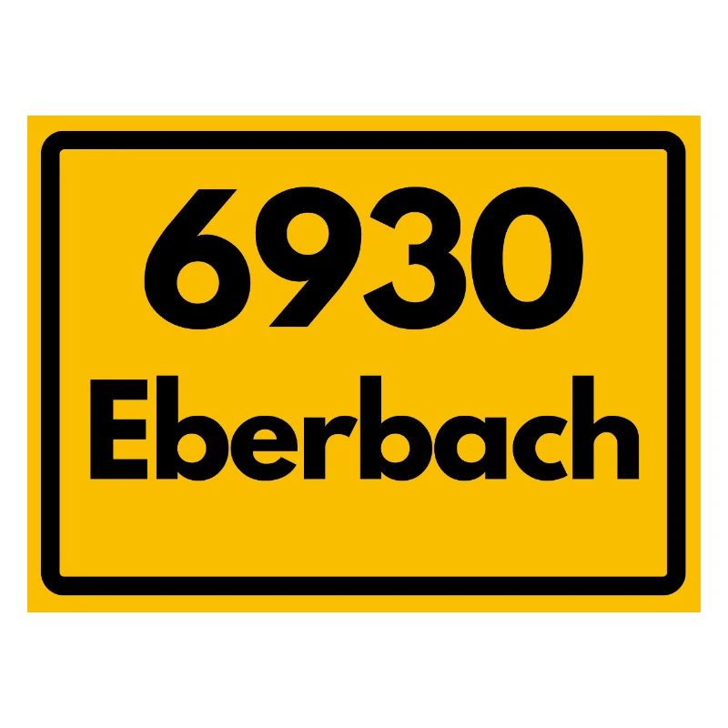 ANCIEN CODE POSTAL RETRO 6930 EBERBACH HEIMAT