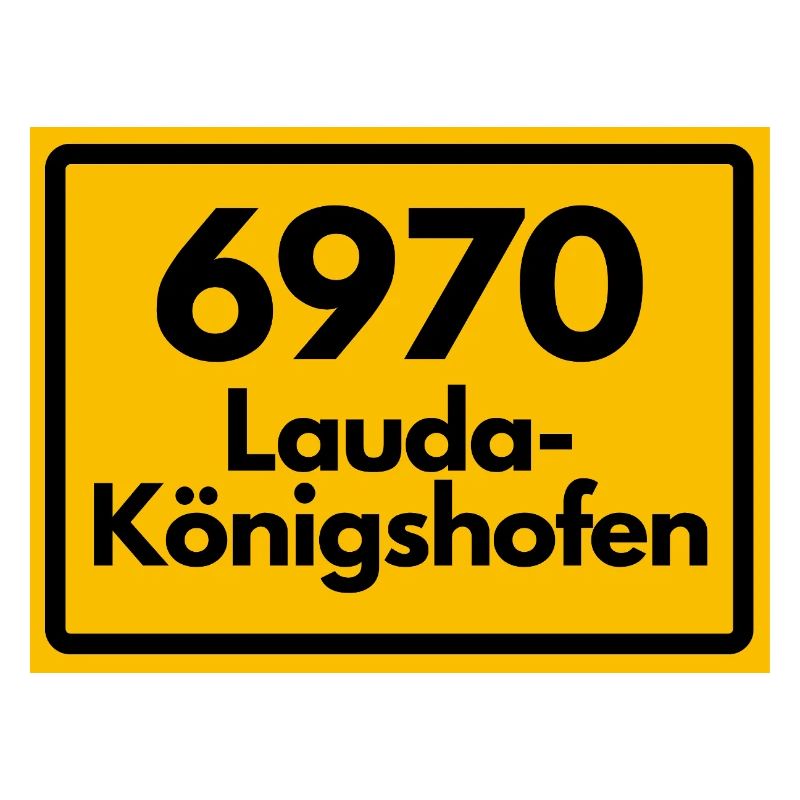 ALTE POSTLEITZAHL PLZ 6970 LAUDA KÖNIGSHOFEN