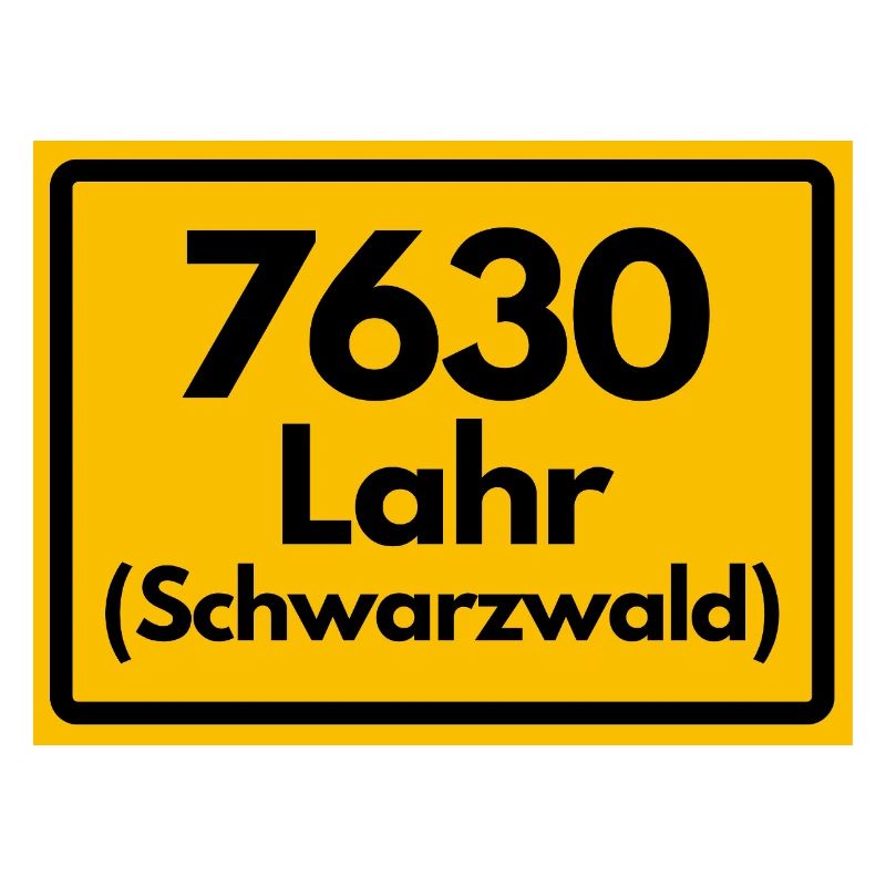 ALTE POSTLEITZAHL PLZ RETRO 7630 LAHR SCHWARZWALD 