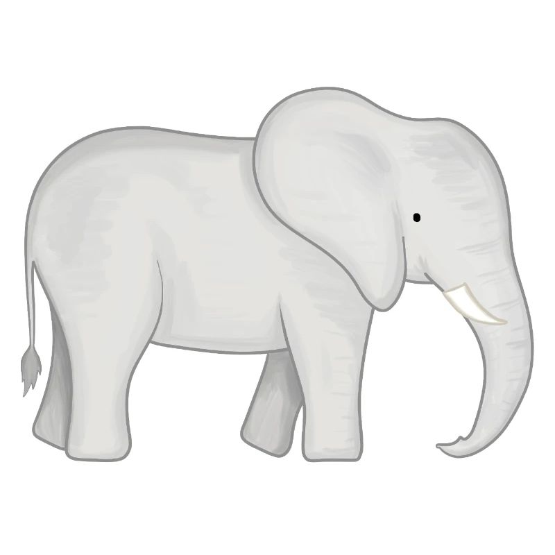 White Elephant Drawing