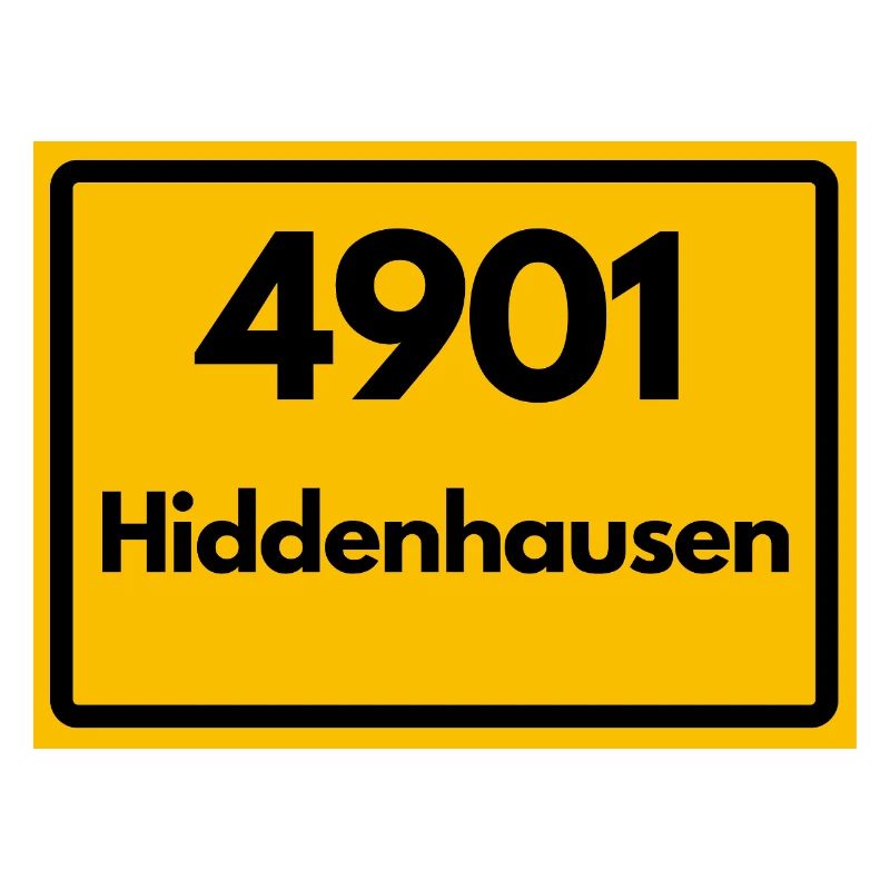 ALTE POSTLEITZAHL PLZ RETRO 4901 HIDDENHAUSEN