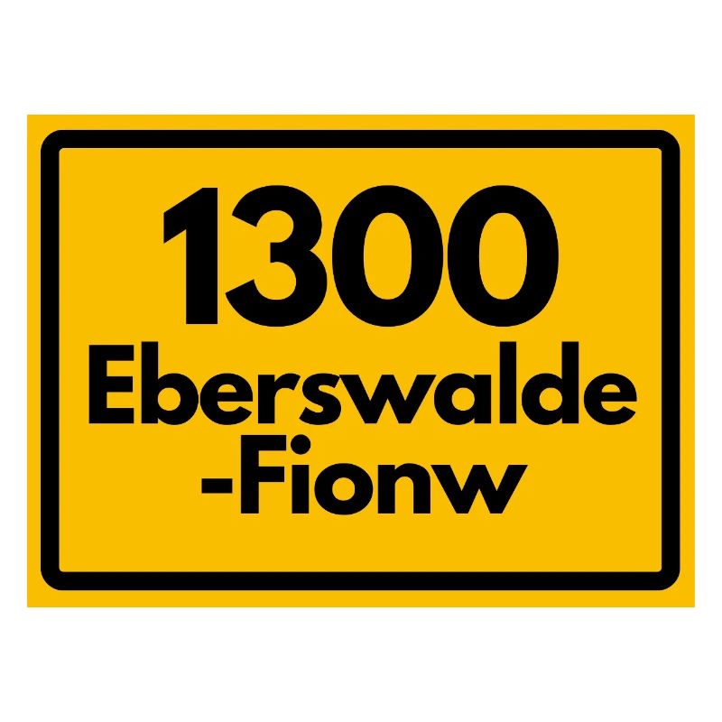 ALTE POSTLEITZAHL PLZ RETRO 1300 EBERSWALDE FINOW 