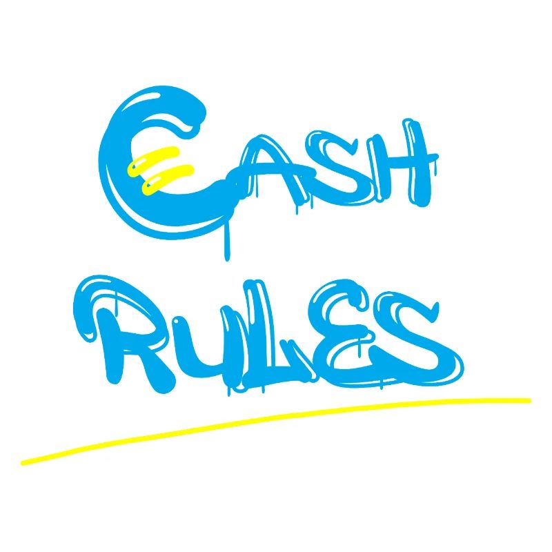 Money Rules Graffiti Lettering