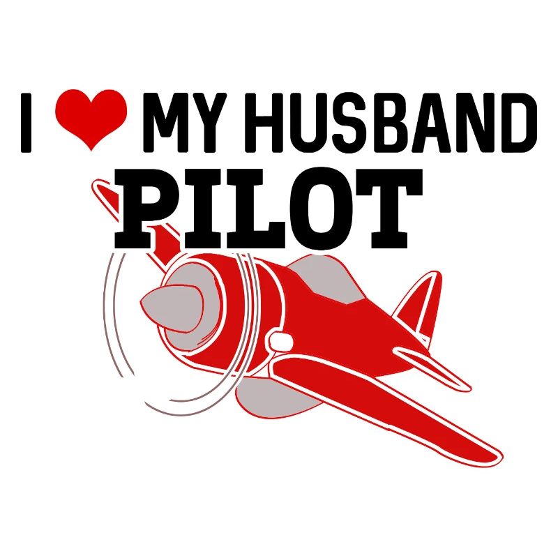 Stolze Frau eines Piloten