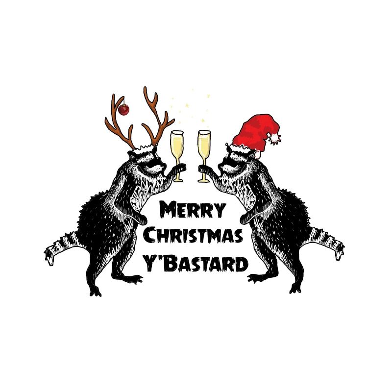 Weihnachts-Waschbären