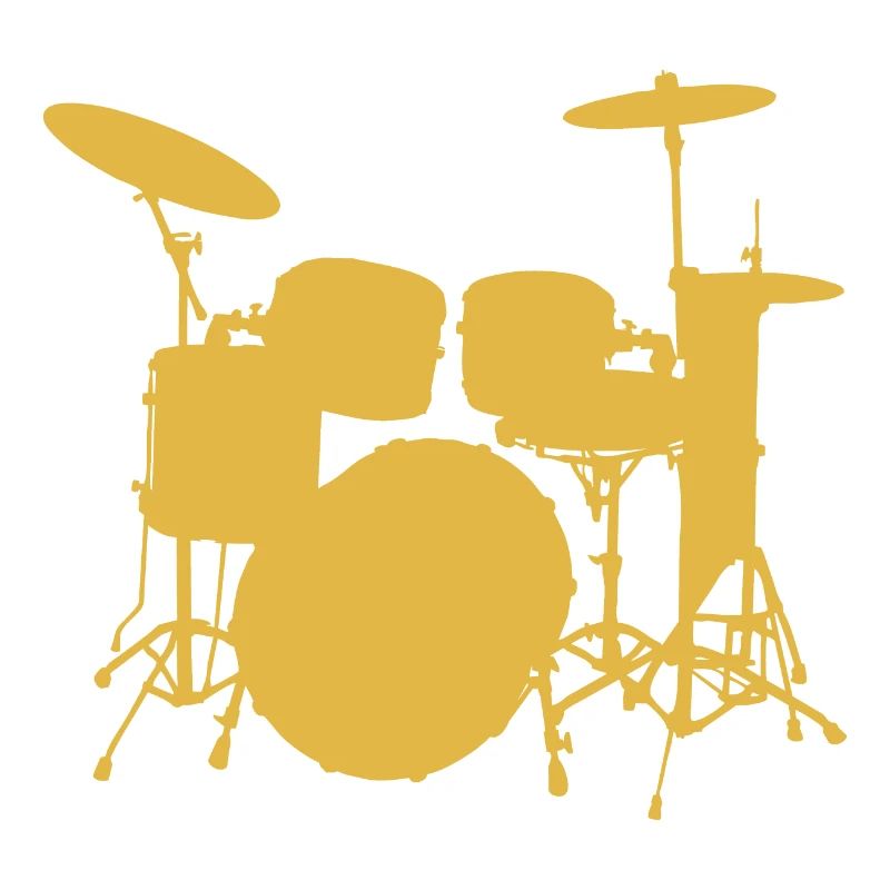 Batteur de Pop Art. Kit de percussions Cadeaux Rock 'N' Roll