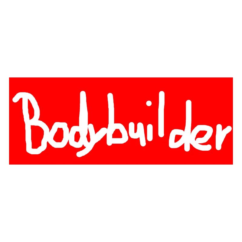 Bodybuilder Schriftzug