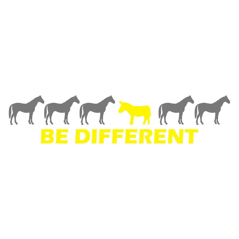 être différent - âne vs cheval