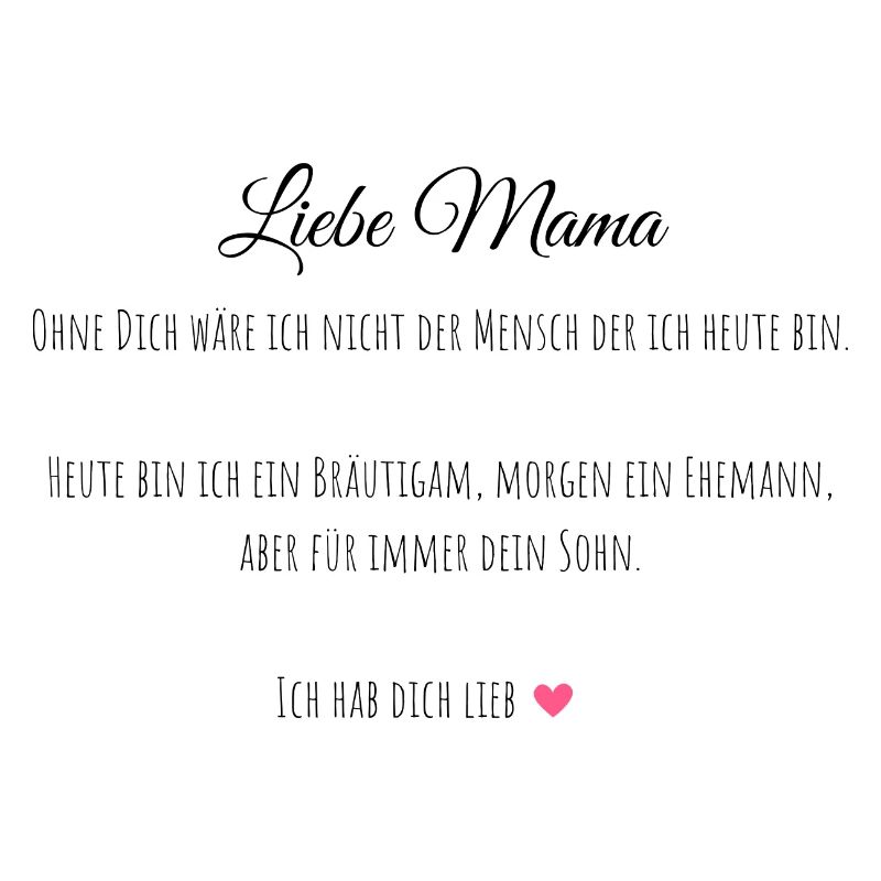 Bräutigam-Mutter Geschenk