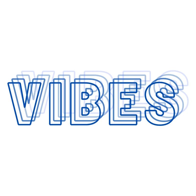 Vibes abstract blue