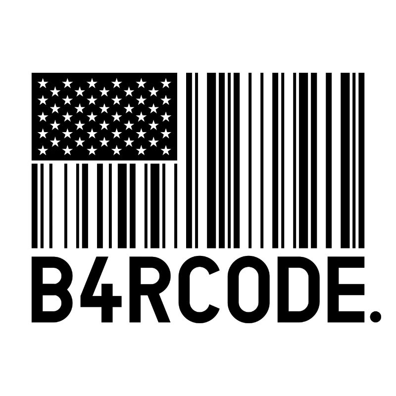 B4RCODE. USA black