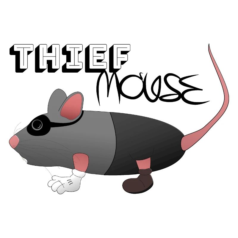 Thief Mouse in Crook Look