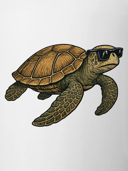 Schildkröte mit Sunglasses für Freizeitmode
