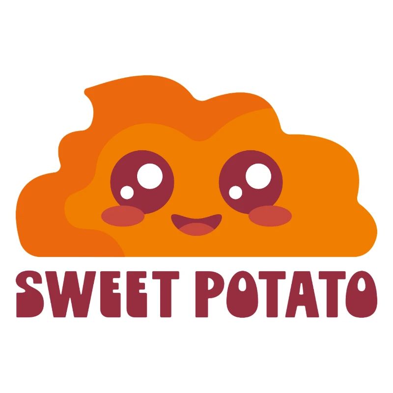 Patate douce dessin animé mignon