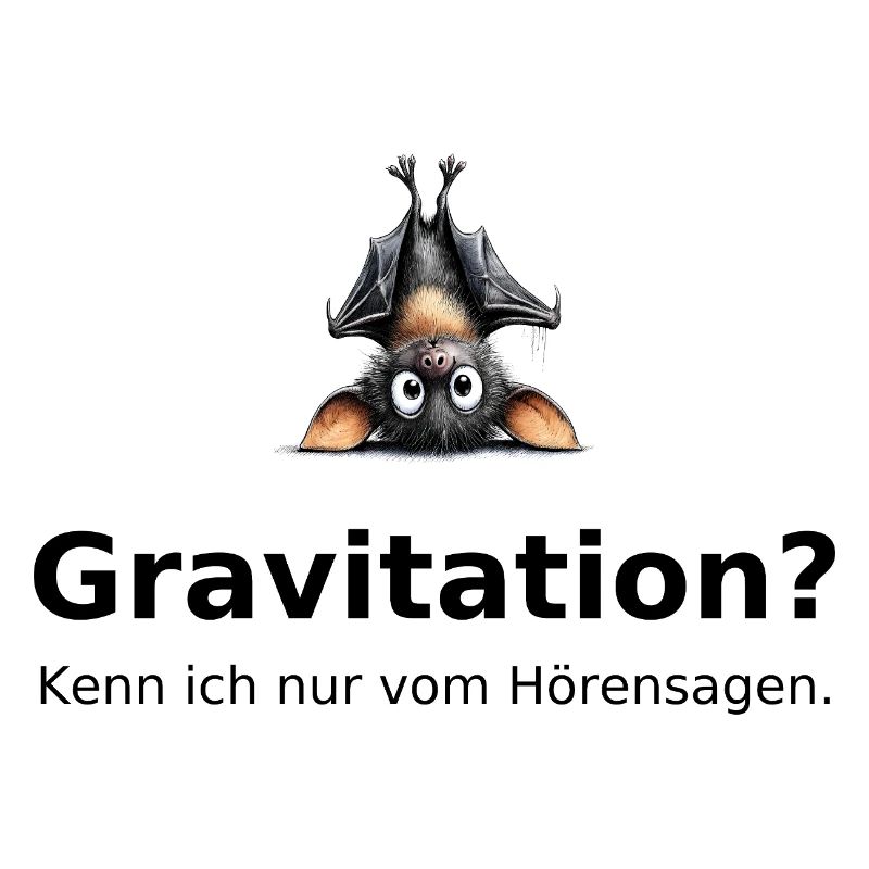 Bat Saying – Gravity? Funny motif