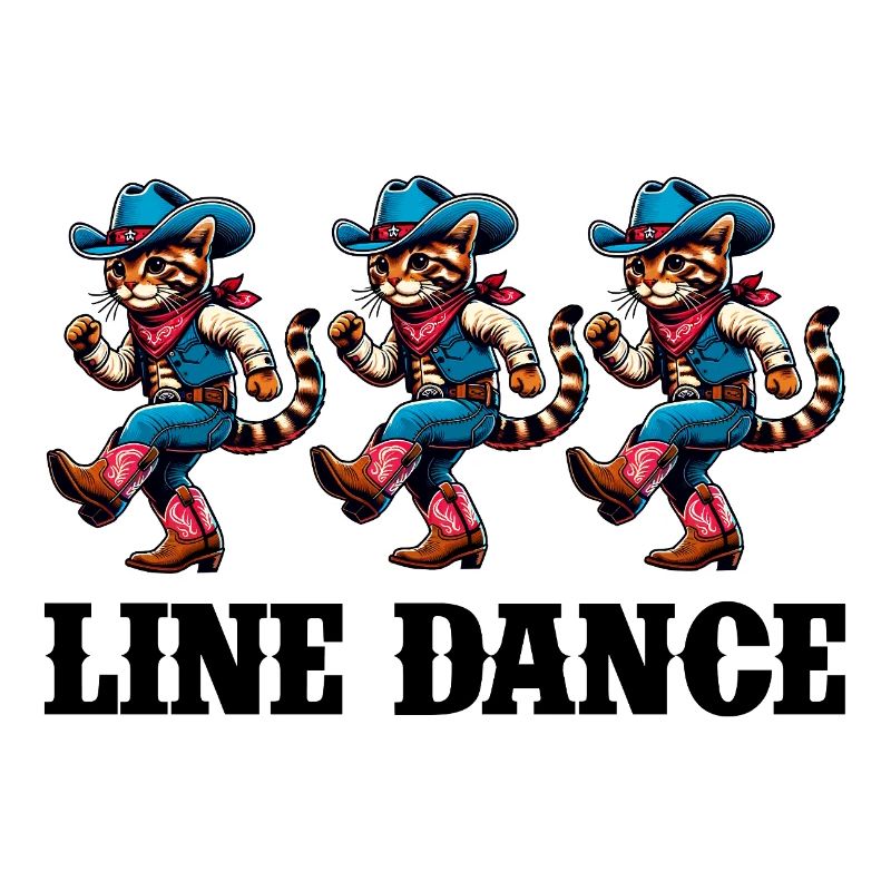 Line Dance Katzen Trio