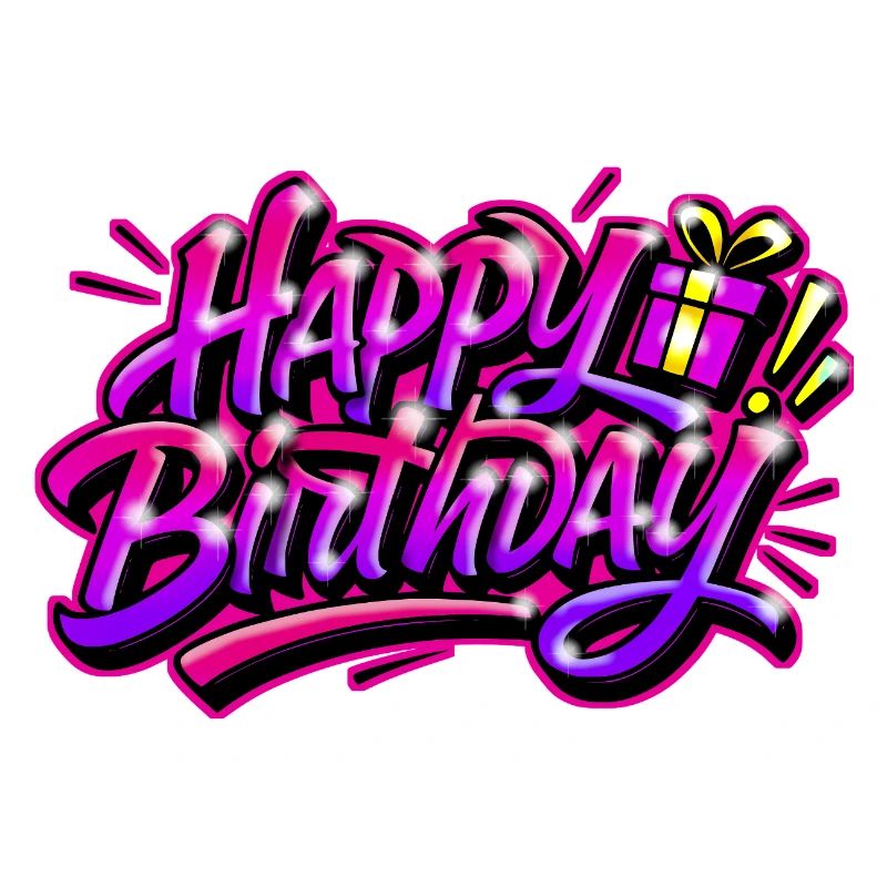 Happy Birthday Graffiti Gift