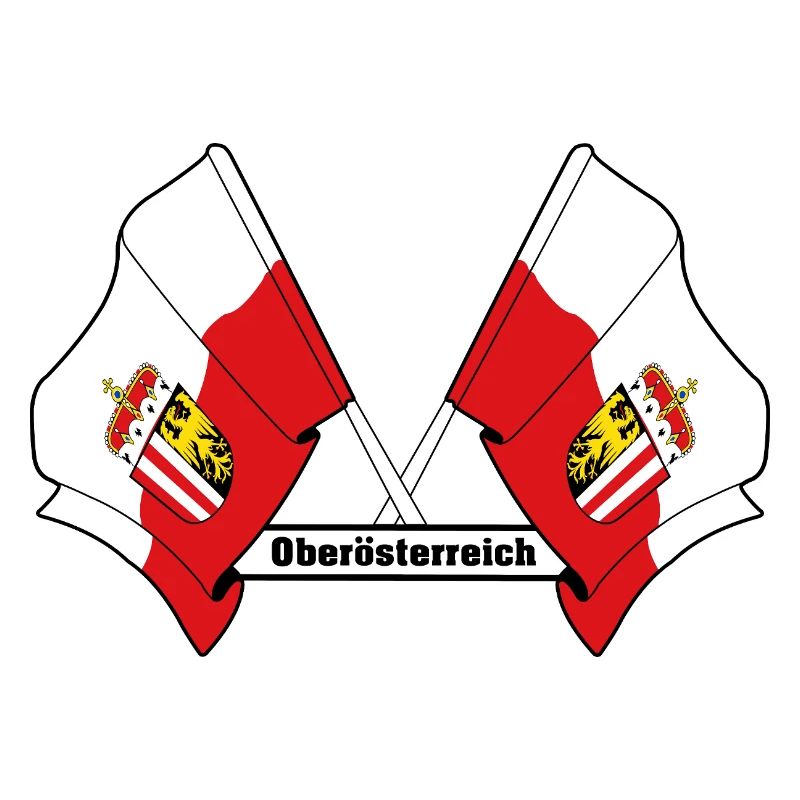 Upper Austria Flags with Name