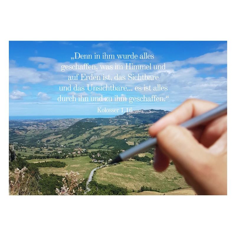 Paysage de citation de la création céleste