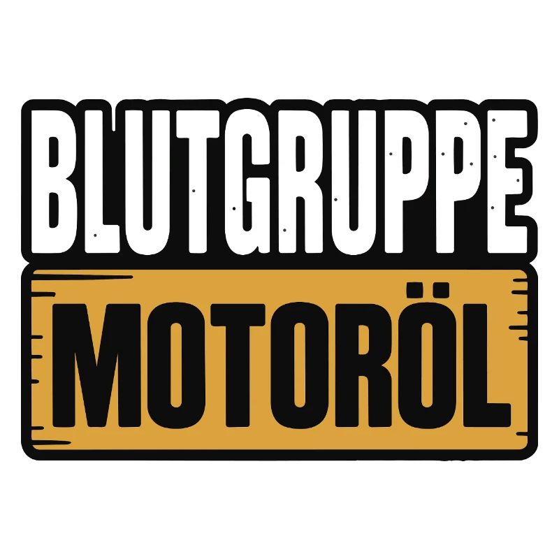 Blutgruppe Motoröl Schrauber Design