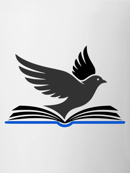 Bird flies out of book