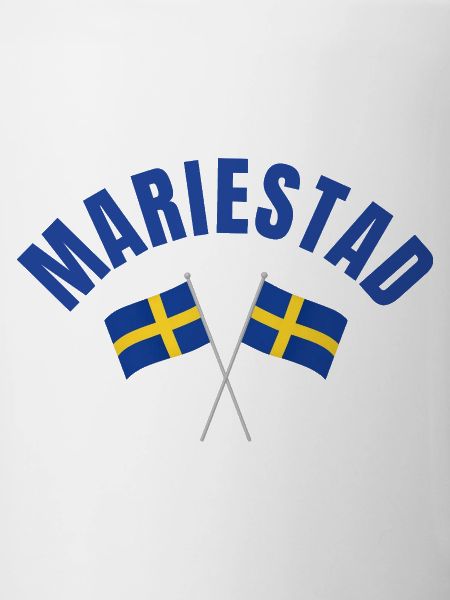 Mariestad crossed Swedish flags