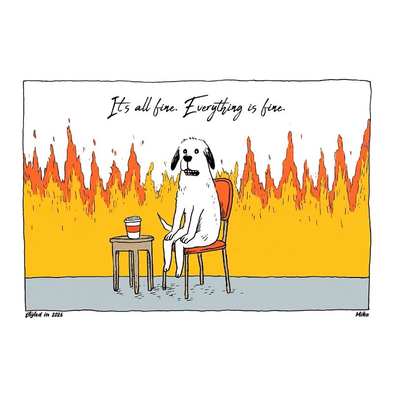 Chien dans le Chaos Fire