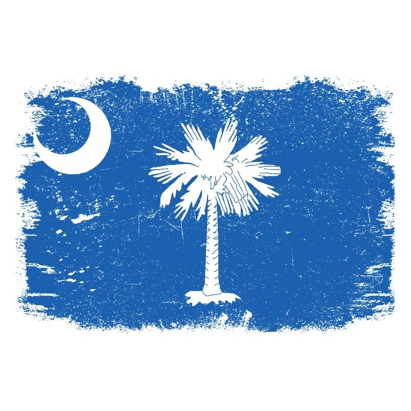 Drapeau de Caroline du Sud vieilli