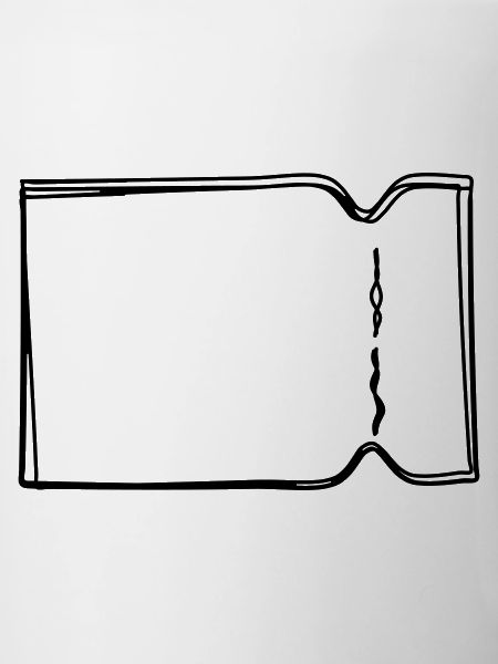 Ticket handgezeichnet