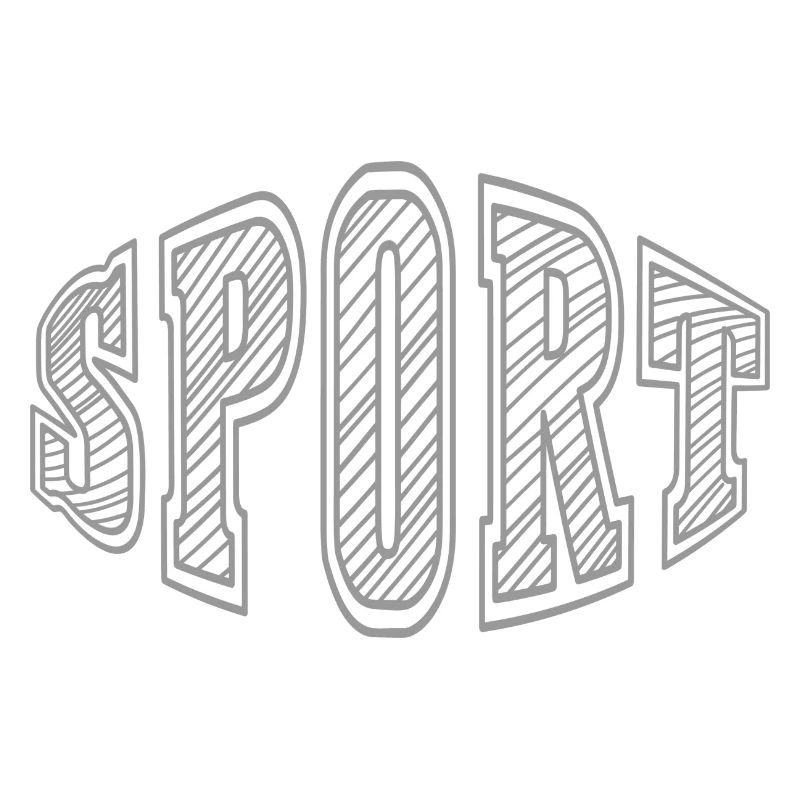 Sport - Text Schriftzug Einfach