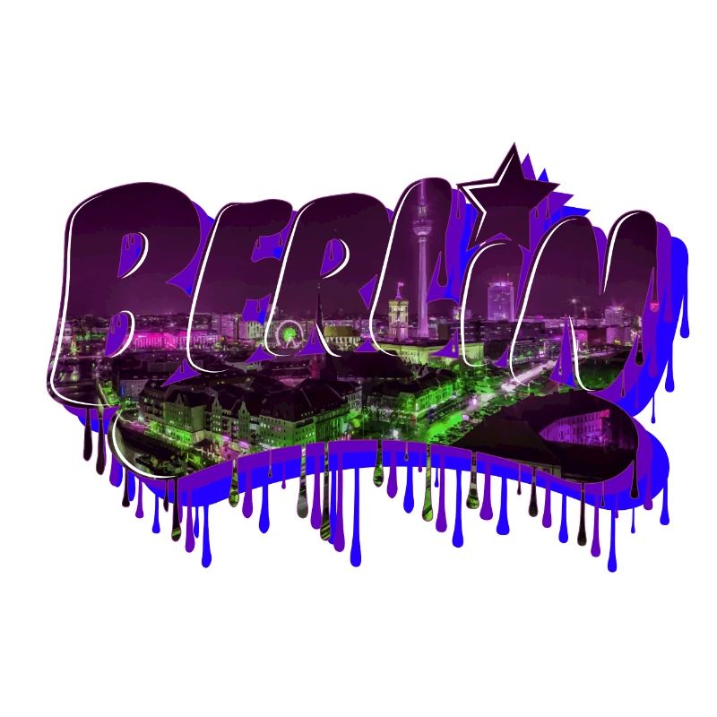 Lettrage de graffiti de Berlin