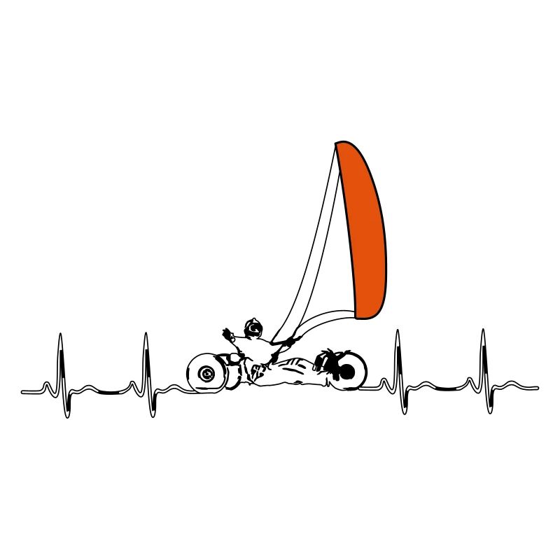 Heartbeat with kite buggy, bar and kite