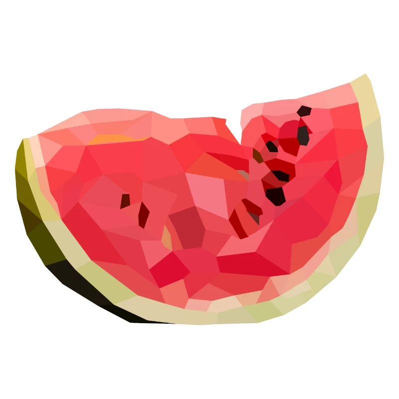 Melone Melon dans le style polygone