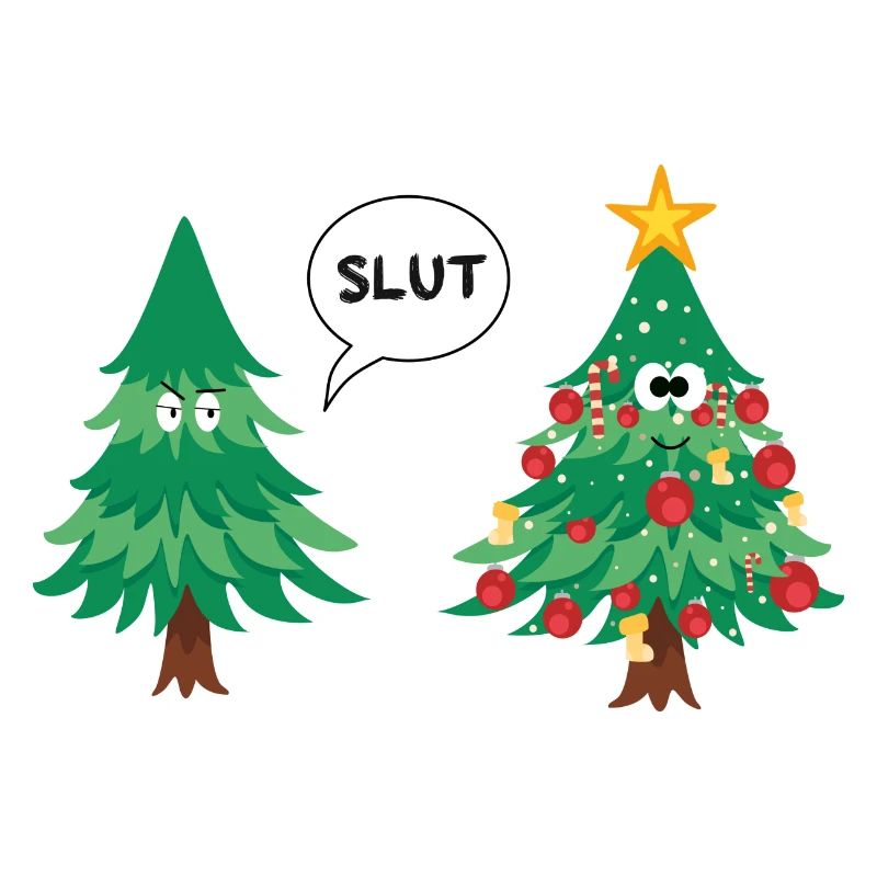 Weihnachtsbaum Flitchen lustig Weihnachten