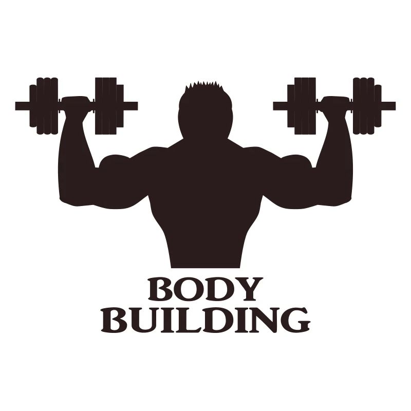 Bodybuilder avec haltères