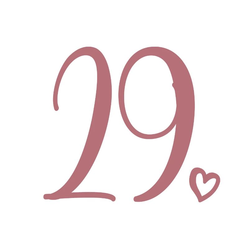 Numéro mignon 29, 29 ans, 29e cadeau d'anniversaire