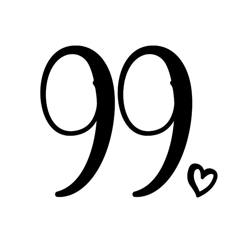 Mignon numéro 99, 99 ans, cadeau de 99e anniversaire