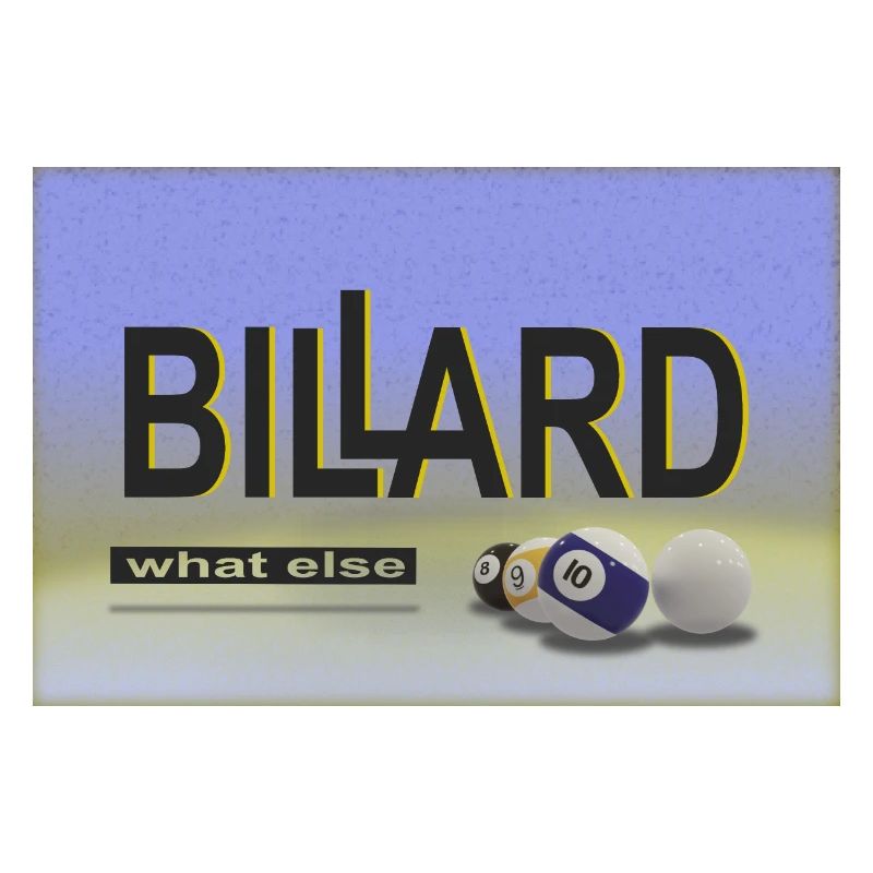 Conception de billard, Art mural, Affiche, Billard de piscine