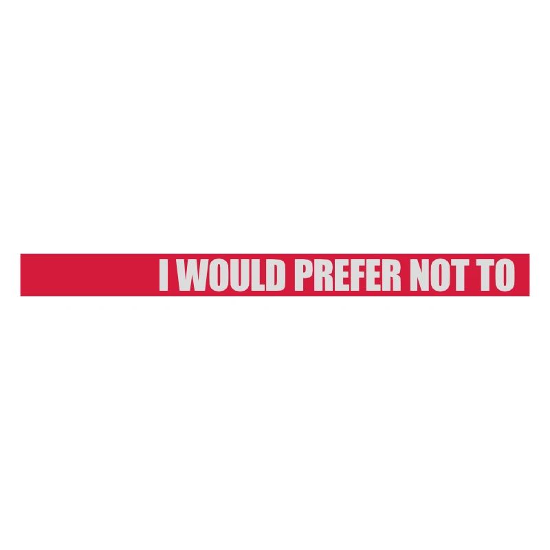 I prefer not to