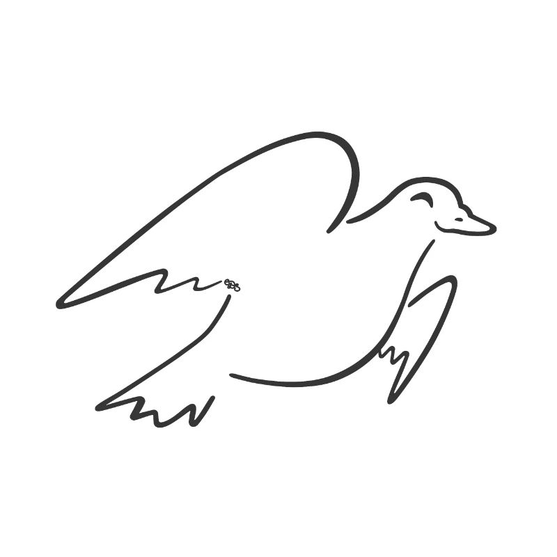 Fliegende Taube (dunkel)