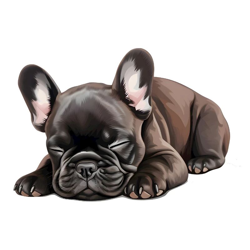 Chiot bouledogue français brun